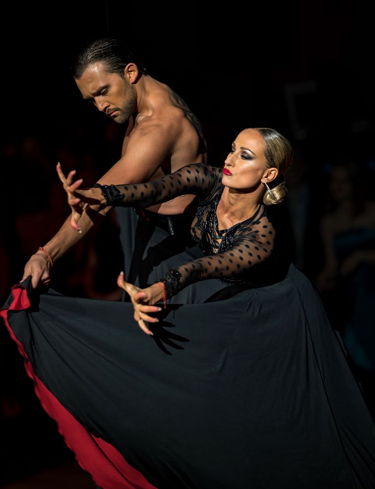 Oxana Lebedew&Pavel Zvychaynyy beim Paso Doble