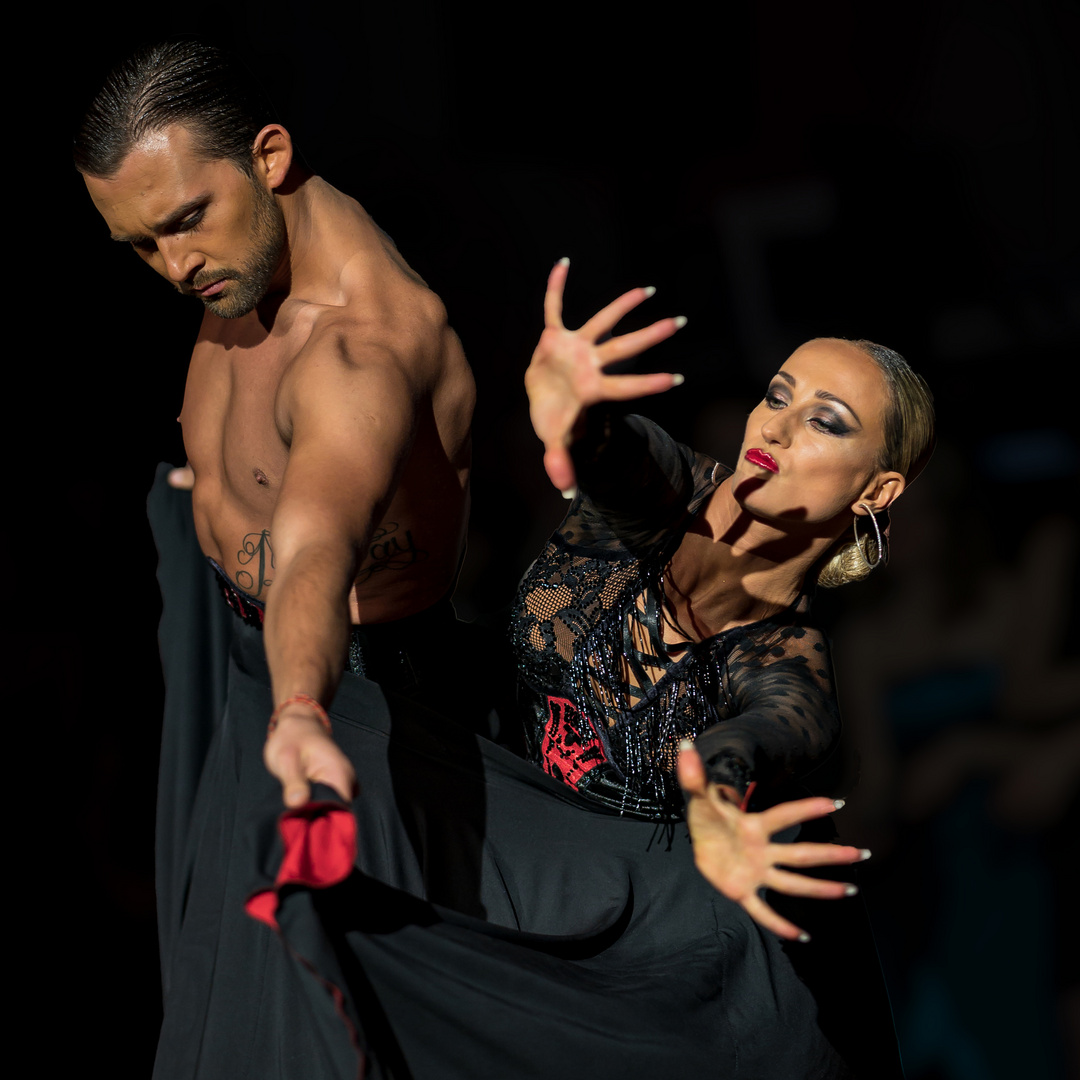 Oxana Lebedew&Pavel Zvychaynyy beim Paso Doble