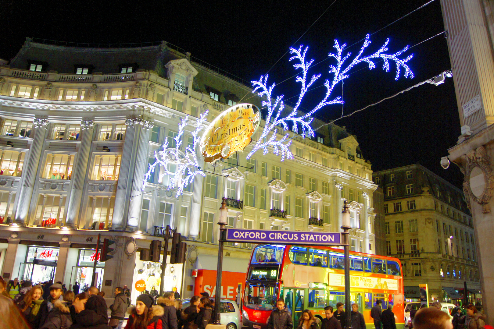 Oxford Circus by Night