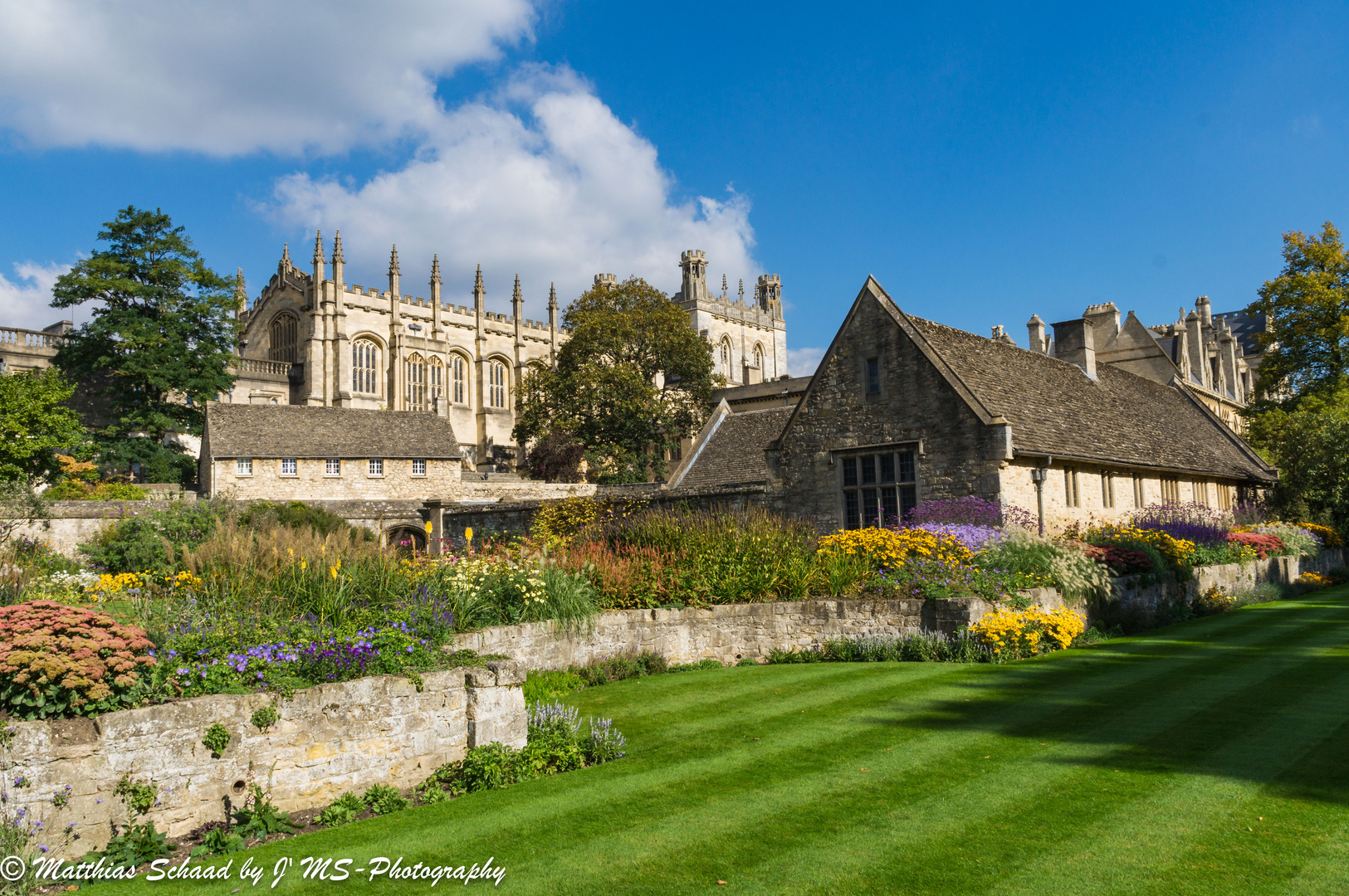 Oxford, Garten in den Herbstfarben