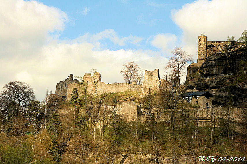 Oybin - Blick zur Burg