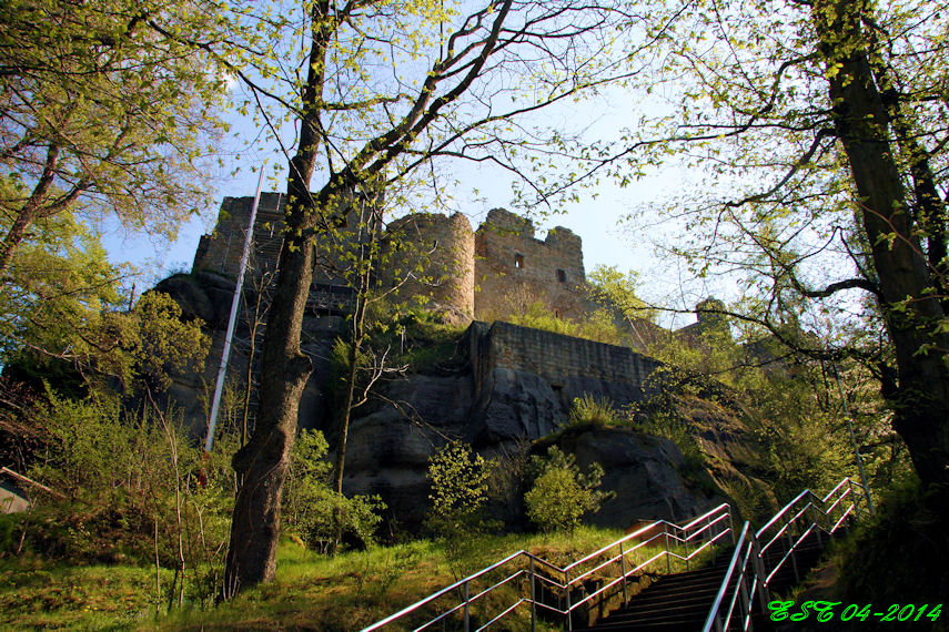 Oybin - Der Weg zur Burg