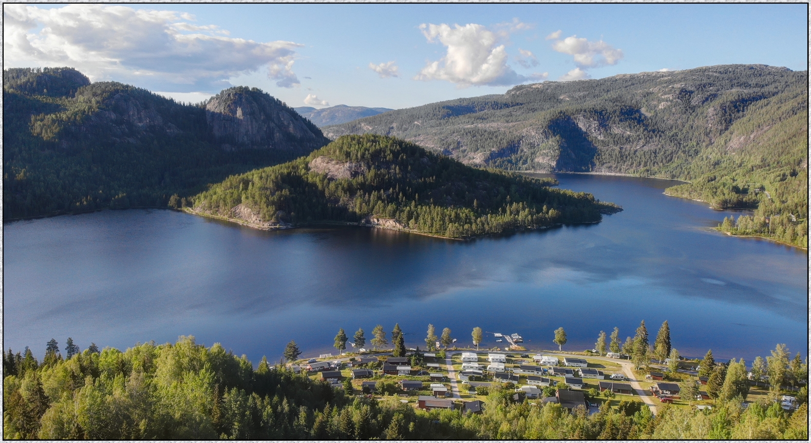 Oyne Camping am Fyresvatn(Telemark), (8. - 15.Juli) ; Norwegen-Camperreise 2019
