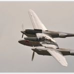 P-38 Lightning in flight