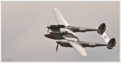 P-38 Lightning in flight