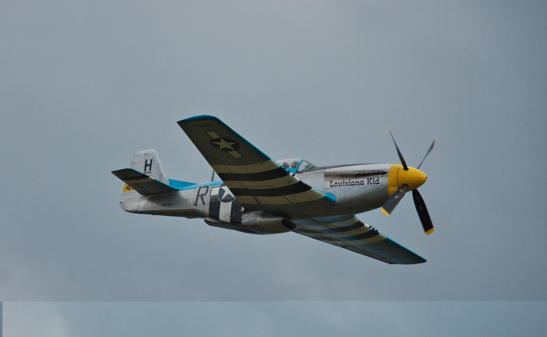 P 51 "Louisiana Kid" beim Flugtag in Schameder 2019