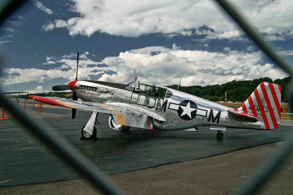 P-51 Mustang , Air Show , in Seattle, Sommer 2009