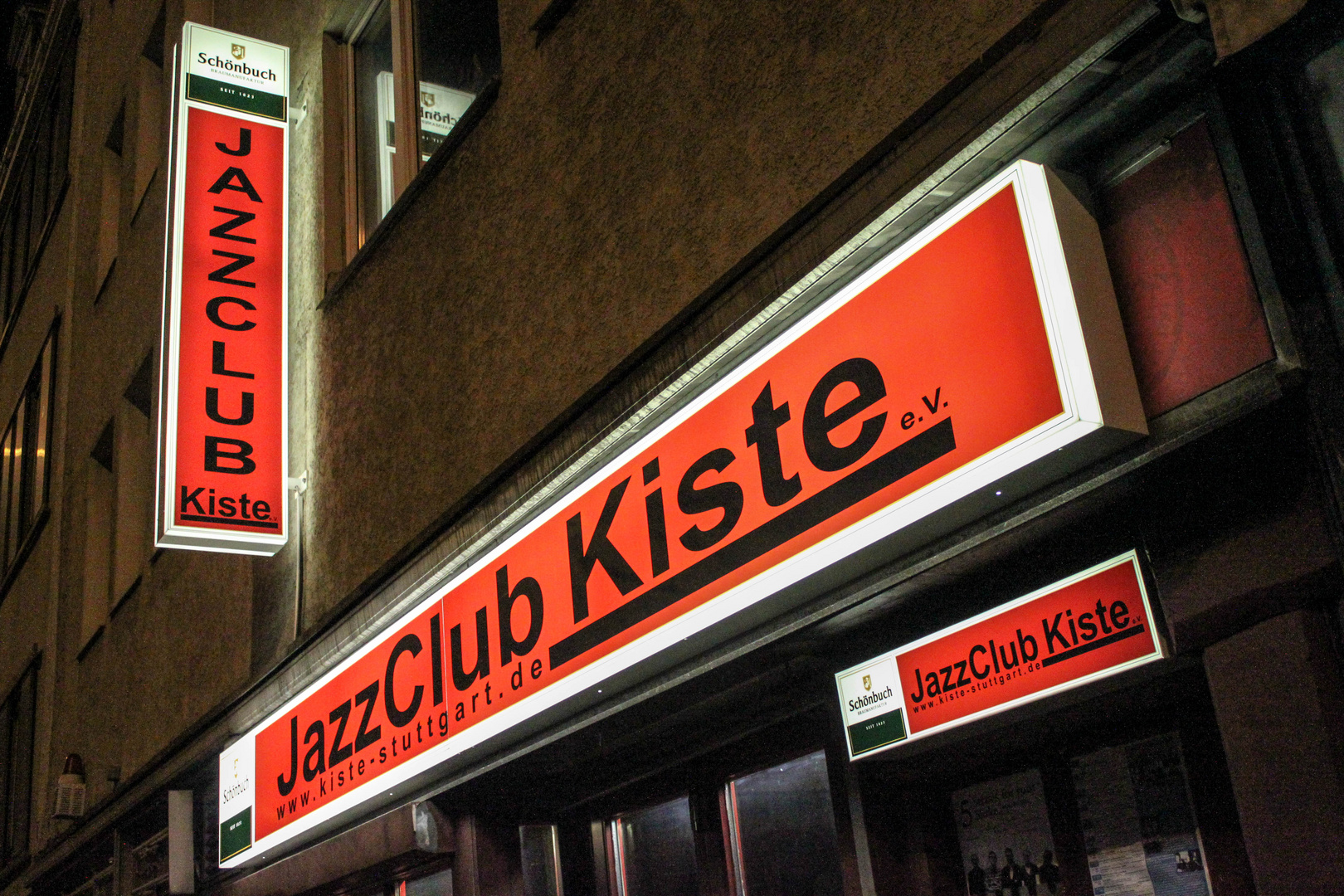 P* KISTE Schild Jazzclub Stuttgart Jan16