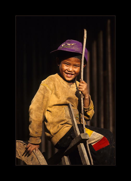Pa-oo Junge,Gegend von Kalaw, Myanmar