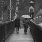 Paar auf der Brücke