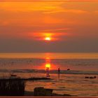 Paar im Sonnenuntergang  -  Cuxhaven Duhnen