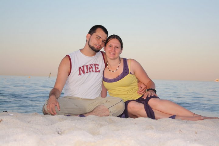 Paar Portrait am Strand