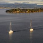 Paar shipping im Oslo-Fjord