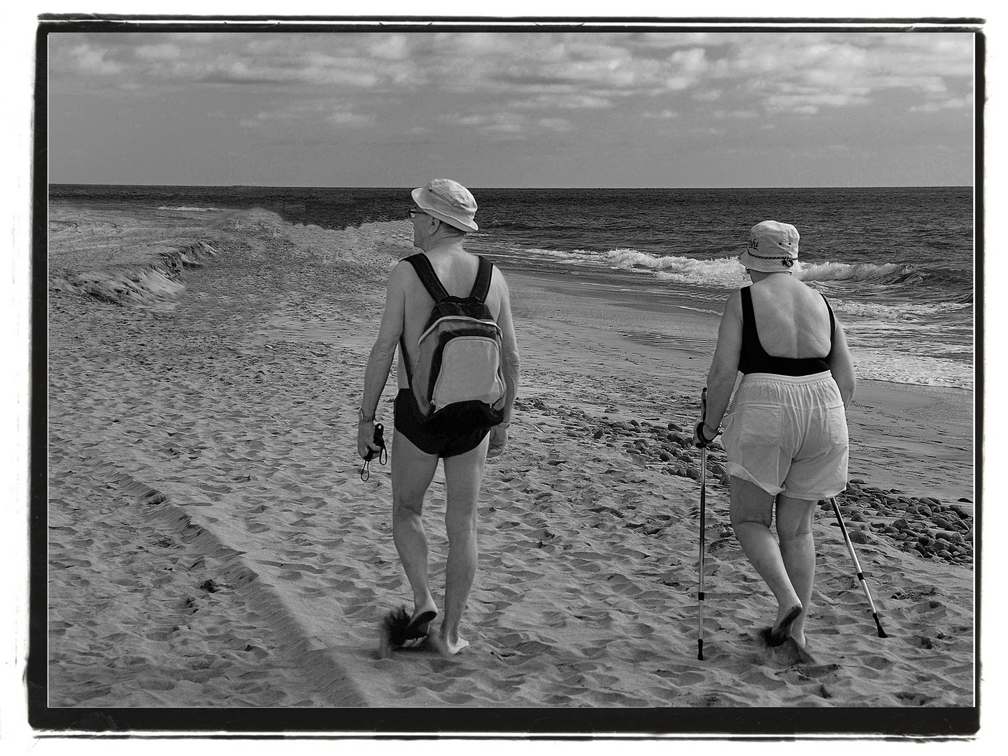 Paarlauf am Strand von Maspalomas