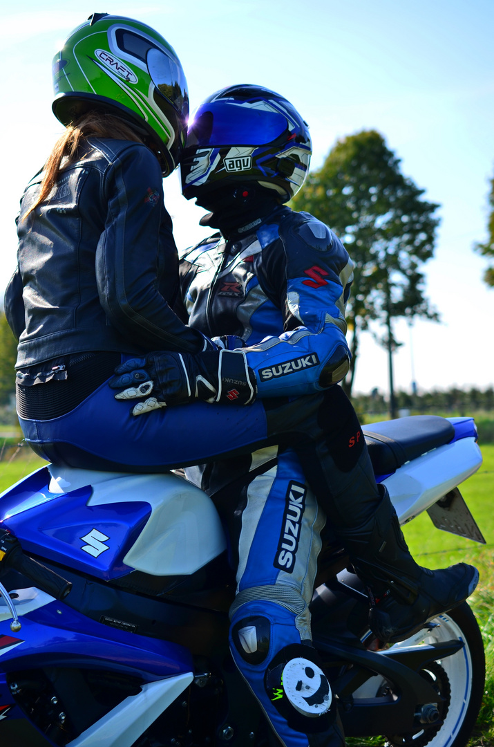 Paarshooting mit Motorrad