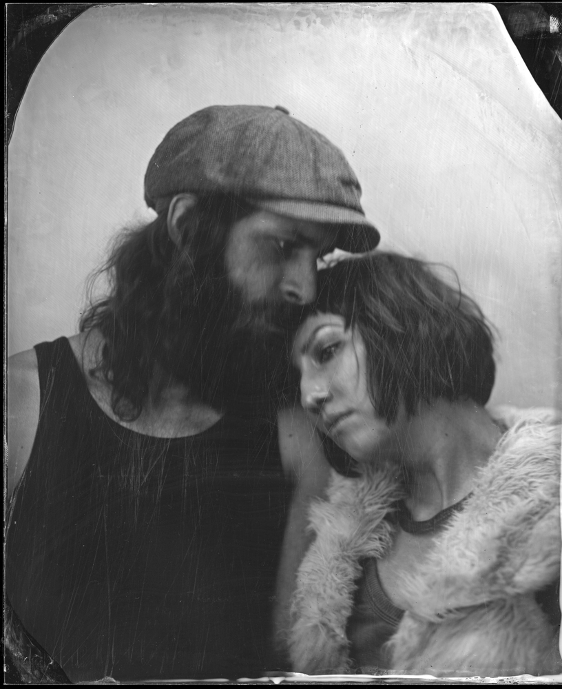 Paar,Wet Plate, Ambrotype, Ambrotypie