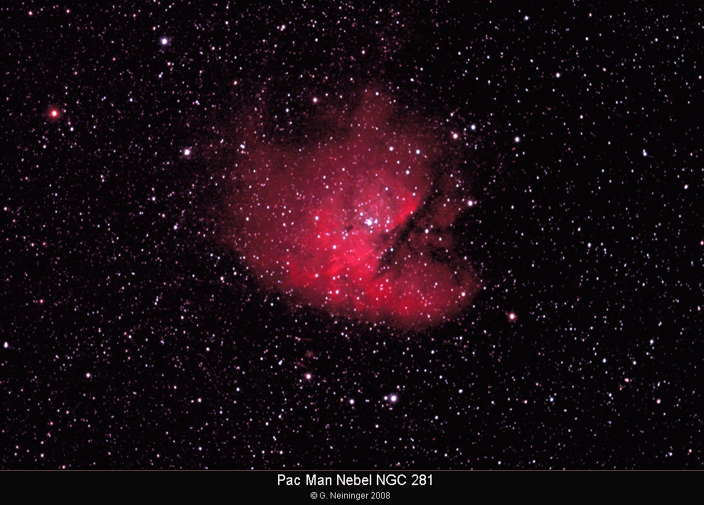 Pac-Man-Nebel NGC 281 im Sternbild Cassiopeia