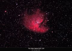 Pac-Man-Nebel NGC 281 im Sternbild Cassiopeia