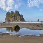 Pacific coast line at Second Beach near La Push