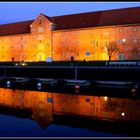 Packhaus im Abendlicht