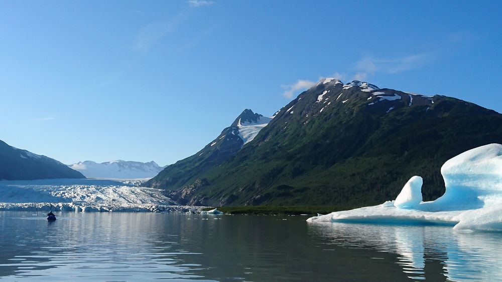 Packraft vs Eisberg, wer gewinnt? Spencer Lake, Alaska