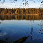 Paddelboot auf dem Hullerner See.