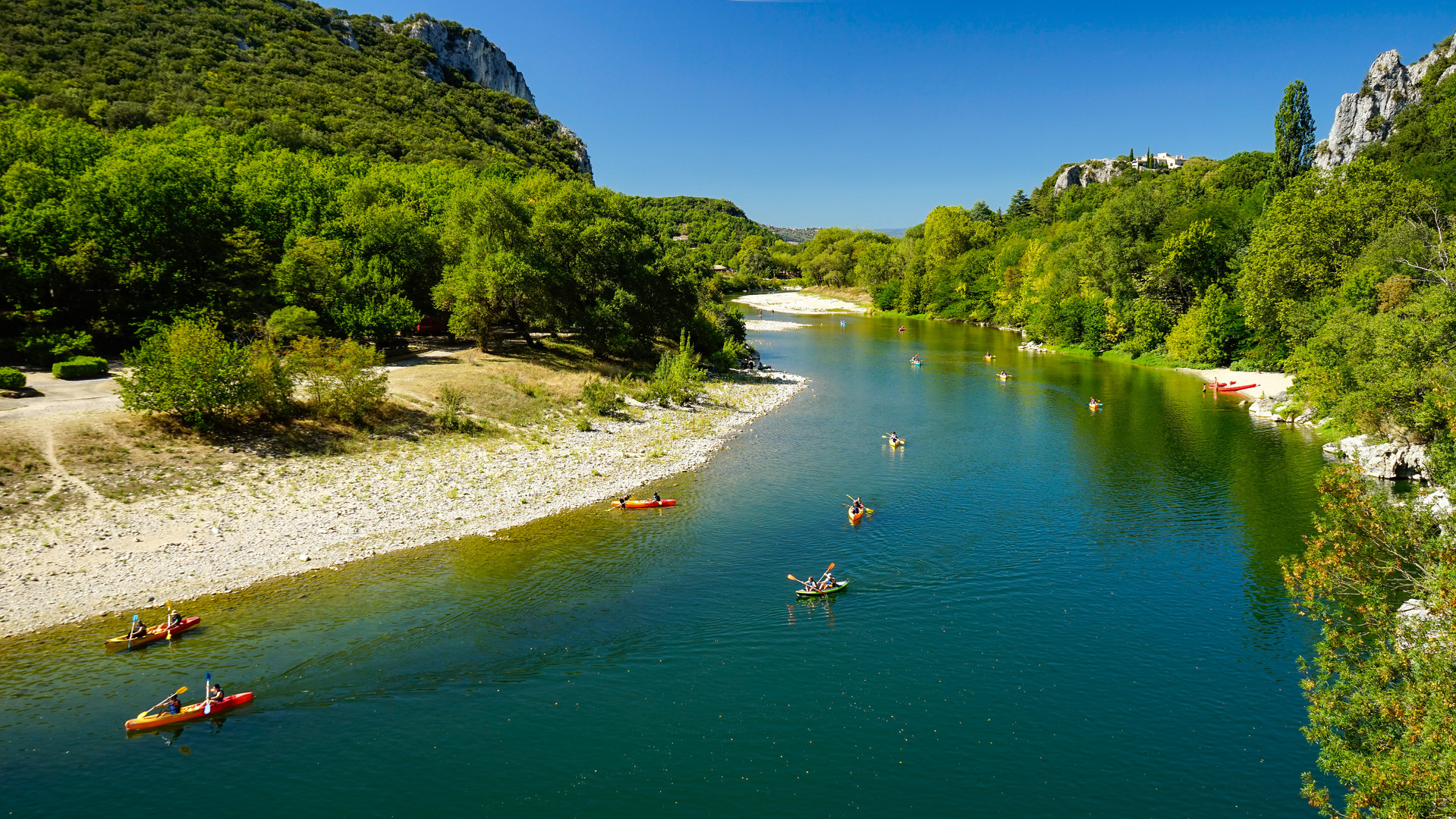 Paddelfreuden auf der Ardèche