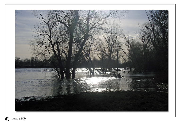 Paddeln am Rhein