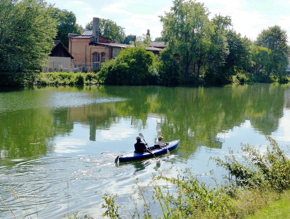 Paddeln auf dem Neckar