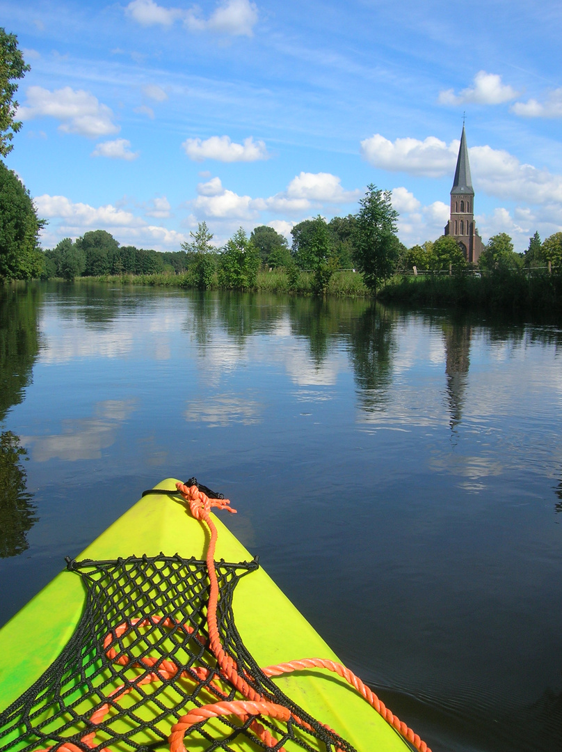 Paddeln auf der Niers