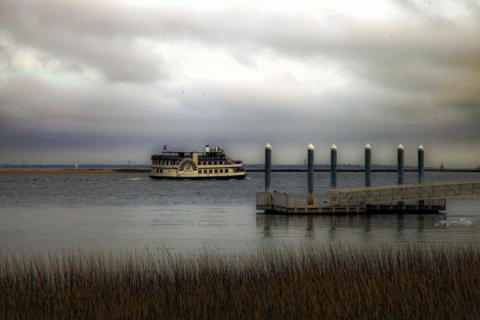 Paddfle Steamer on the River