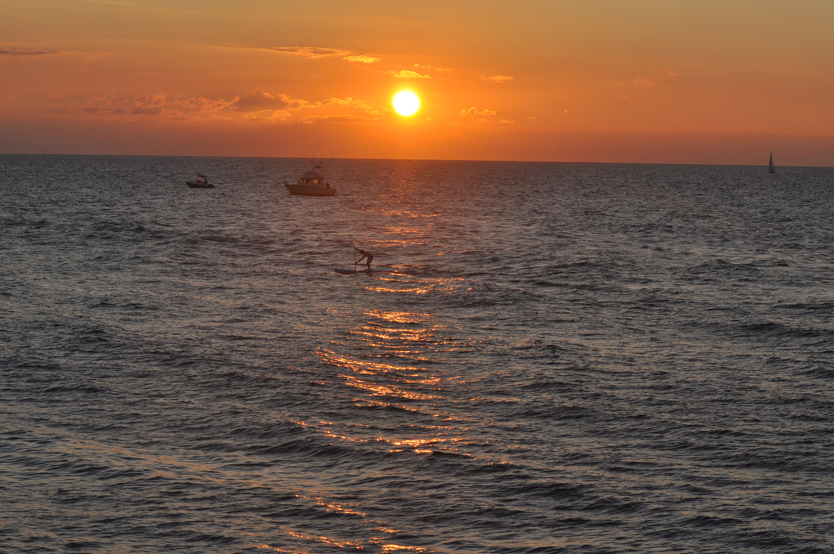 paddle au couché du soleil! 