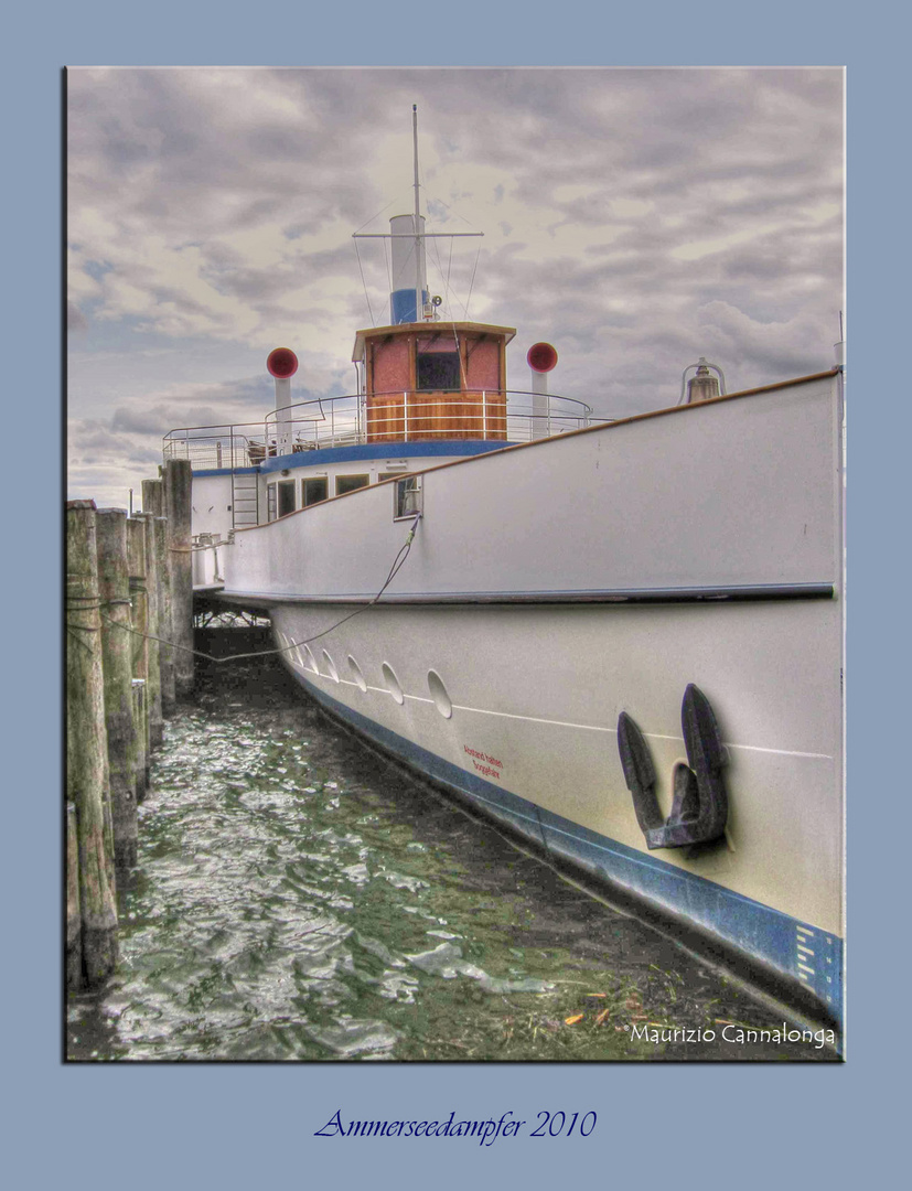 paddle steamer on the "Ammersee"