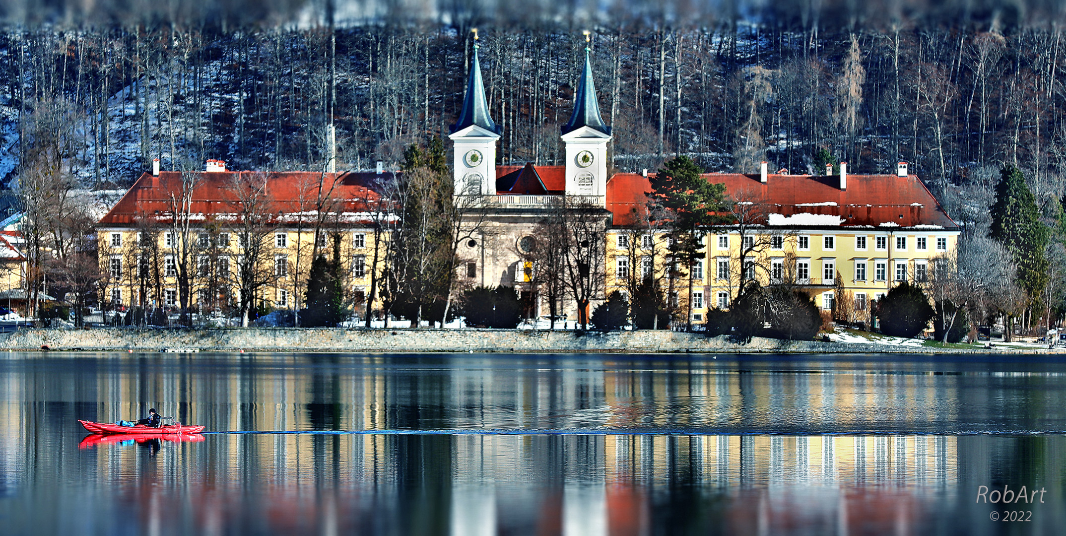 Paddler am Tegernsee