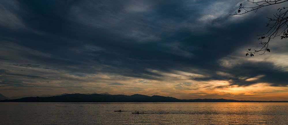 Paddler auf dem Bodensee