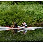 Paddler auf der Leine