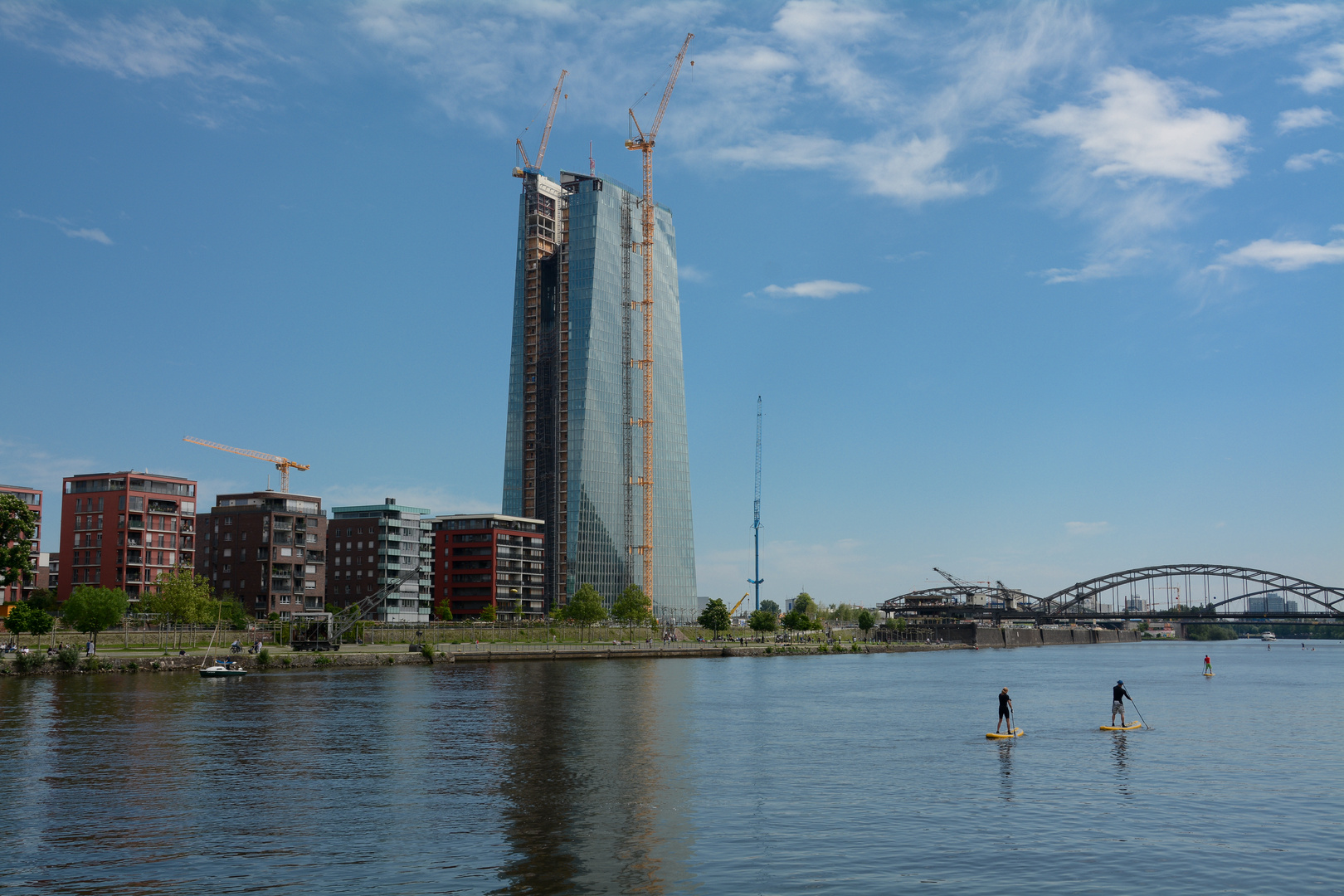 Paddler vor der EZB