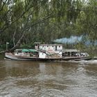 Paddlesteamer "Pevensey" auf dem Murray River bei Echuca