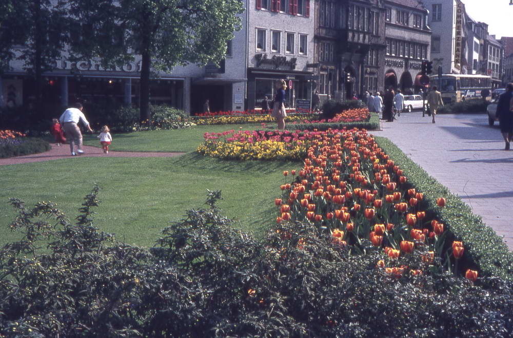 Paderborn Mai 1972. Marienplatz