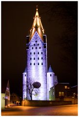 Paderborner Dom bei Nacht