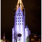 Paderborner Dom bei Nacht