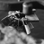 Padlocks on the Charles Bridge..