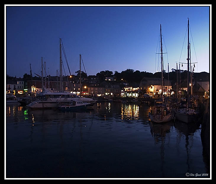 Padstow Harbour at Night