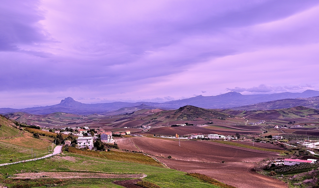 Paesaggio di Camporeale (Palermo, Sicily).