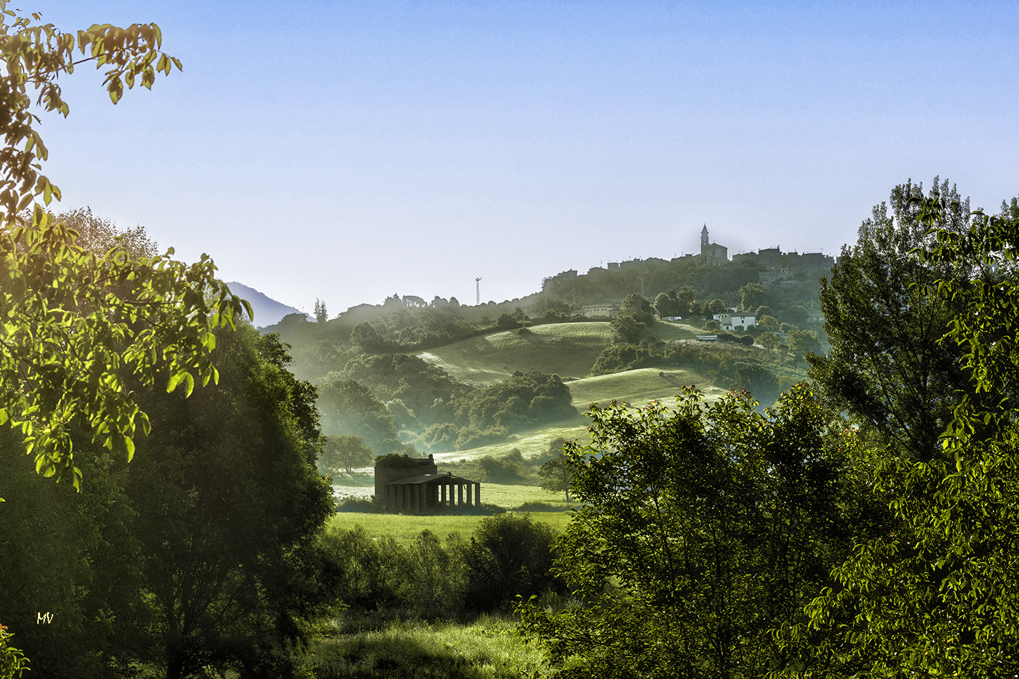 Paesaggio laziale nei dintorni di Roma 