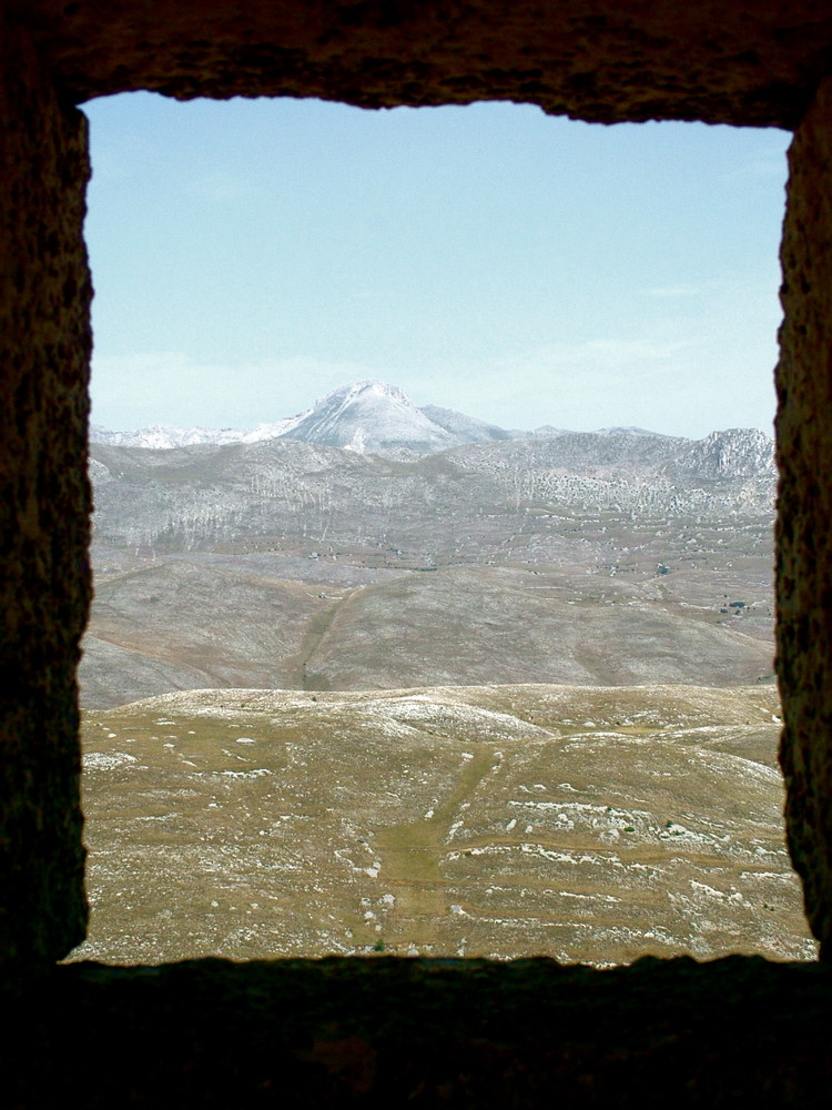 paesaggio lunare da rocca Calascio