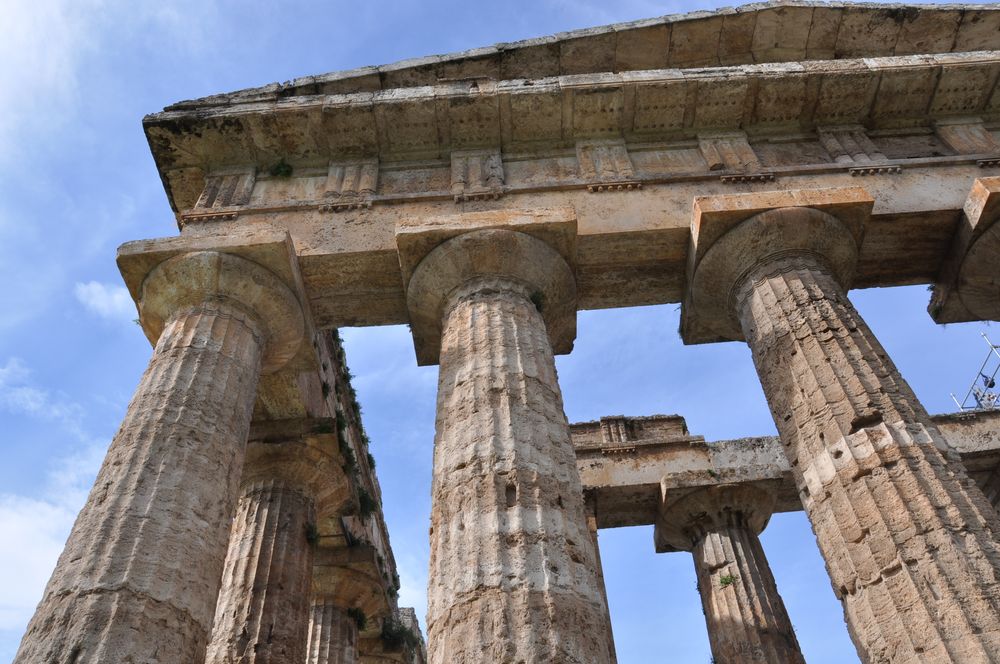 Paestum - Säulen des Poseidontempels