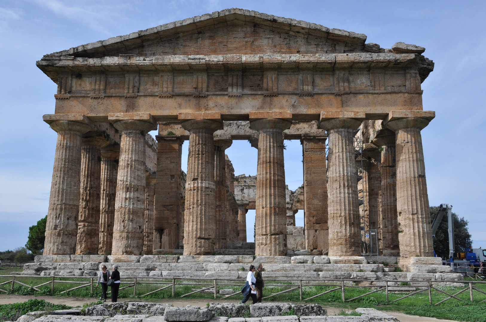 Paestum - Vorderansicht Poseidontempel