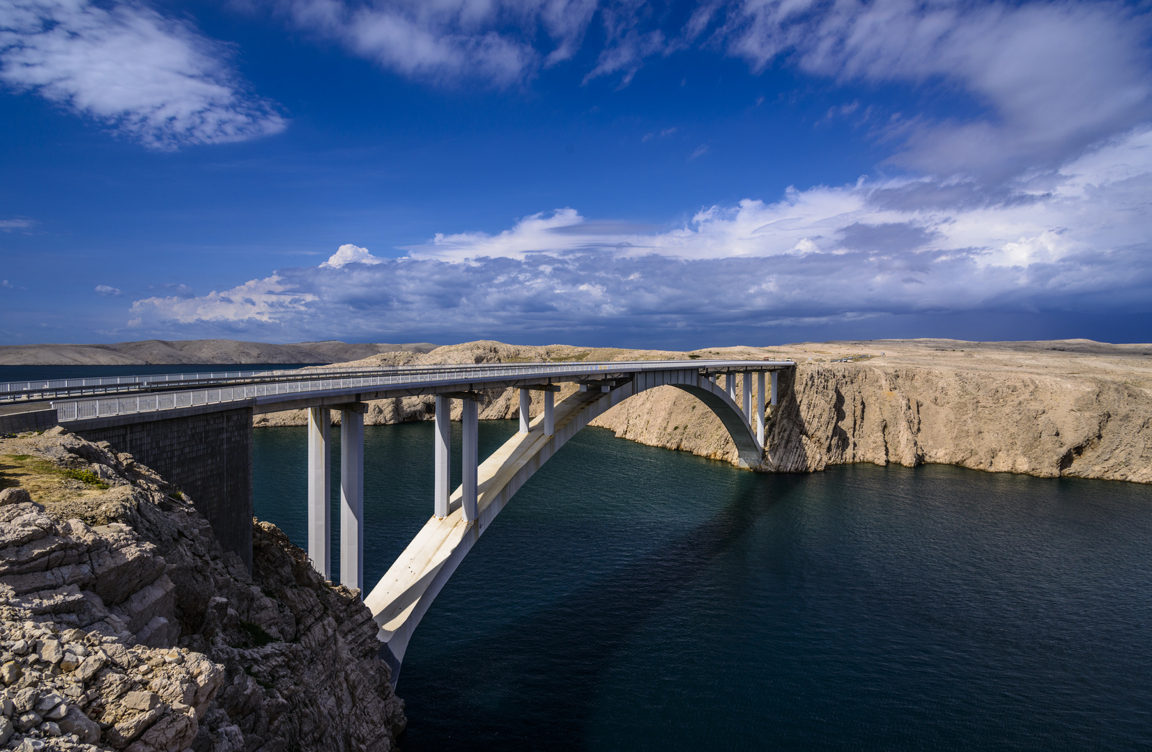 Pager Brücke, Dalmatien. Kroatien