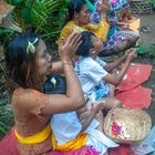 Pagerwesi people praying on the floor